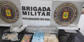 Após buscar drogas em Guaporé, trio é preso pela Brigada Militar em Estrela