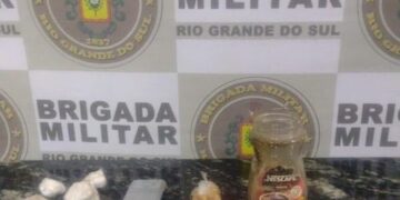 SOLEDADE | Homem de 19 anos é preso pela Brigada Militar com mais de 200 gramas de cocaína