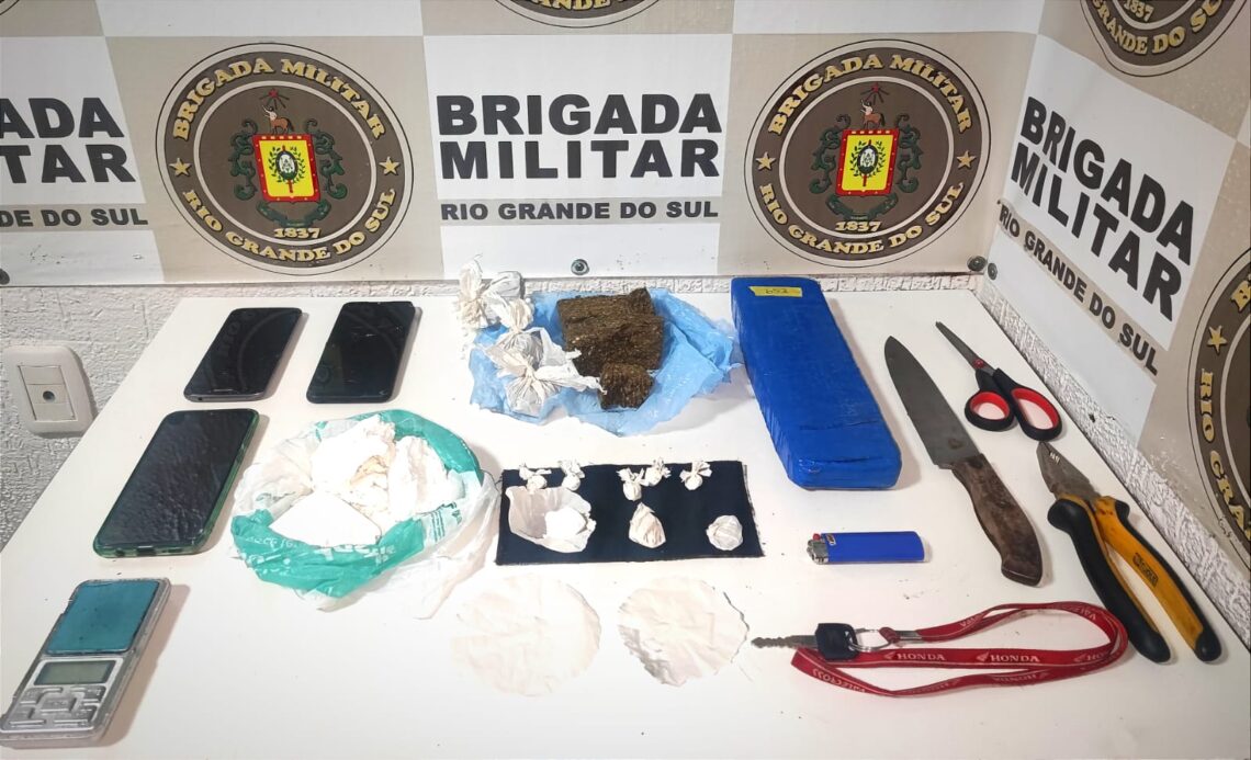 Em menos de seis horas, traficante é preso duas vezes pela Brigada Militar em Guaporé e Serafina Corrêa