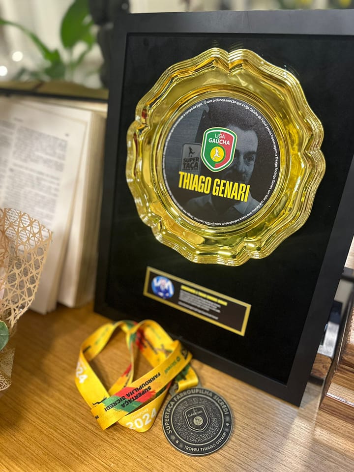 GUAPORÉ | Liga Gaúcha de Futsal presta homenagem a Thiago Genari na grande final da Supertaça Farroupilha