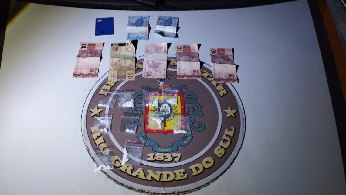 GUAPORÉ | Na tele-entrega de drogas, jovem é preso em flagrante pela Brigada Militar