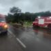 Bombeiros civis e militares atendem mais uma saída de pista na ERS-129