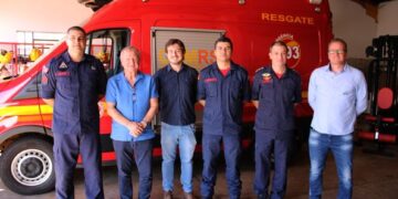 TAPERA | Secretário de Administração e Chefe de Gabinete, reuniram-se com o comandante do 7º BBM