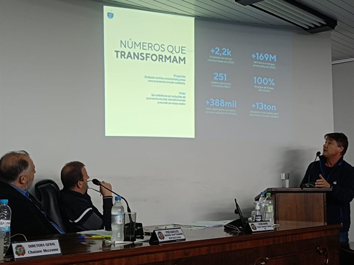 GUAPORÉ | Na Tribuna do Povo, empresário Edilson Deitos apresenta projeto de expansão da Zandei Plásticos