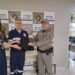 SAMU entrega kits de primeiros socorros para o Pelotão da Brigada Militar de Espumoso