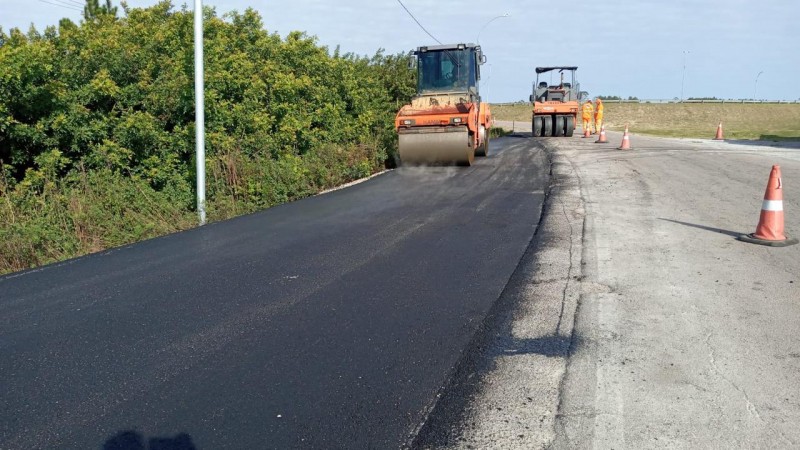 Avança obra de duplicação da ERS-734 em Rio Grande