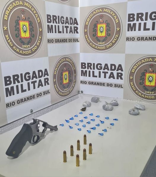 SERAFINA CORRÊA | Mais um jovem é preso com arma de fogo e drogas pela Brigada Militar
