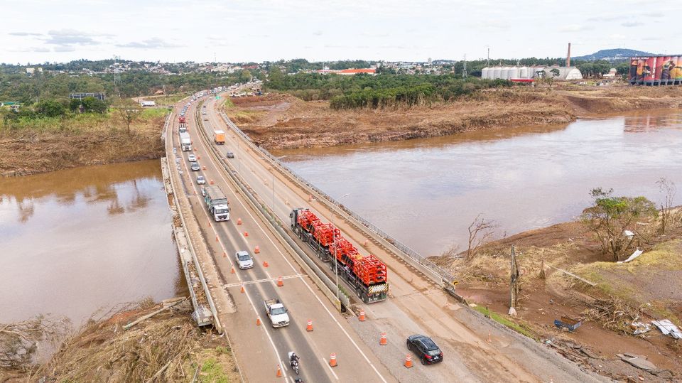 Ponte sobre Rio Taquari terá restrição de tráfego a partir desta quarta (11)