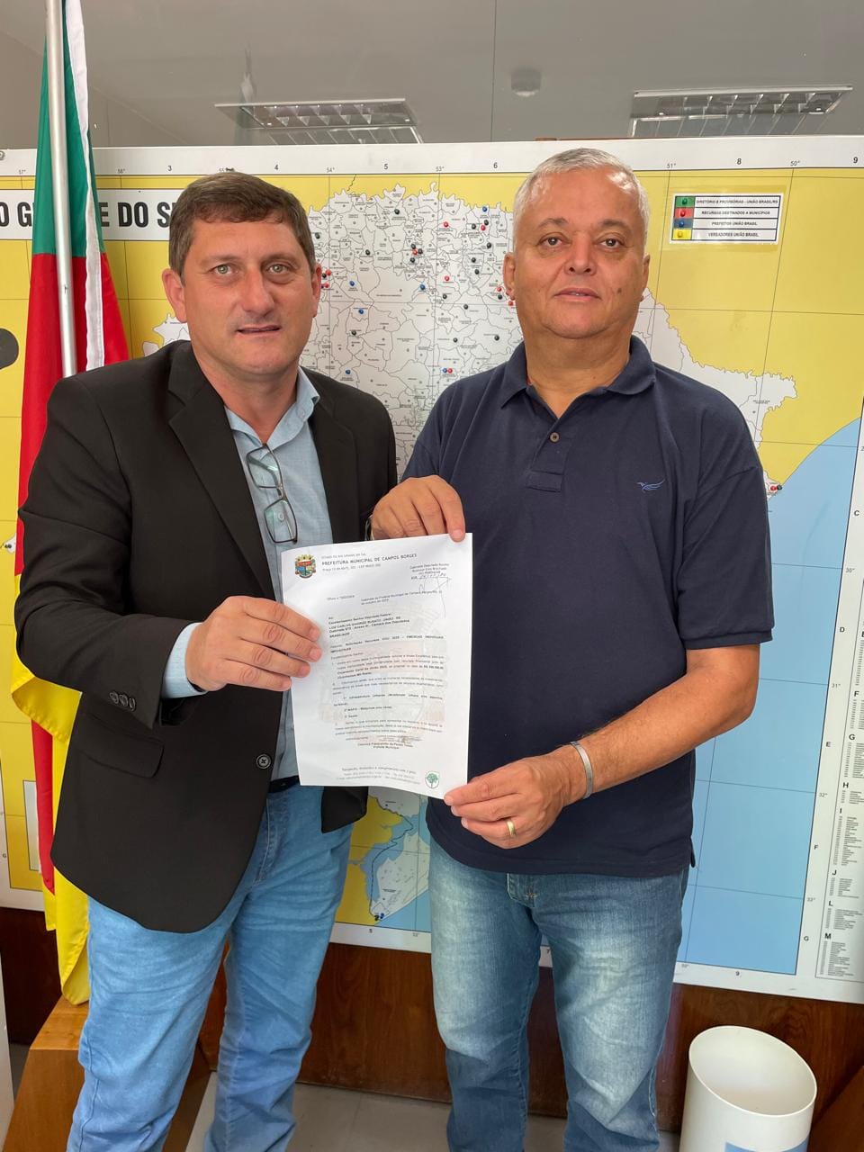 Vice-prefeito de Campos Borges efetiva pedido de recursos em Brasília