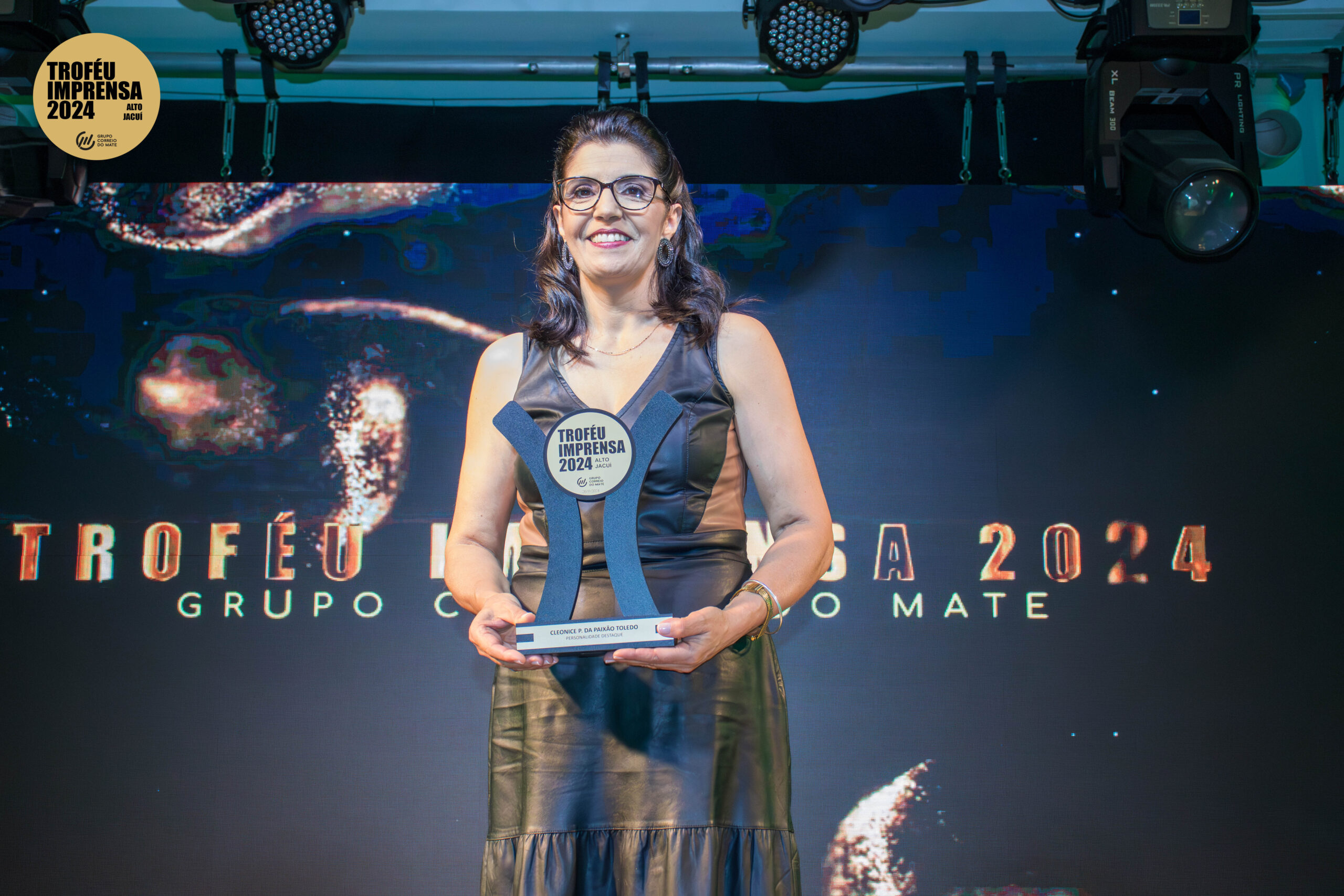 Prefeita de Campos Borges recebe Troféu Imprensa pela segunda vez