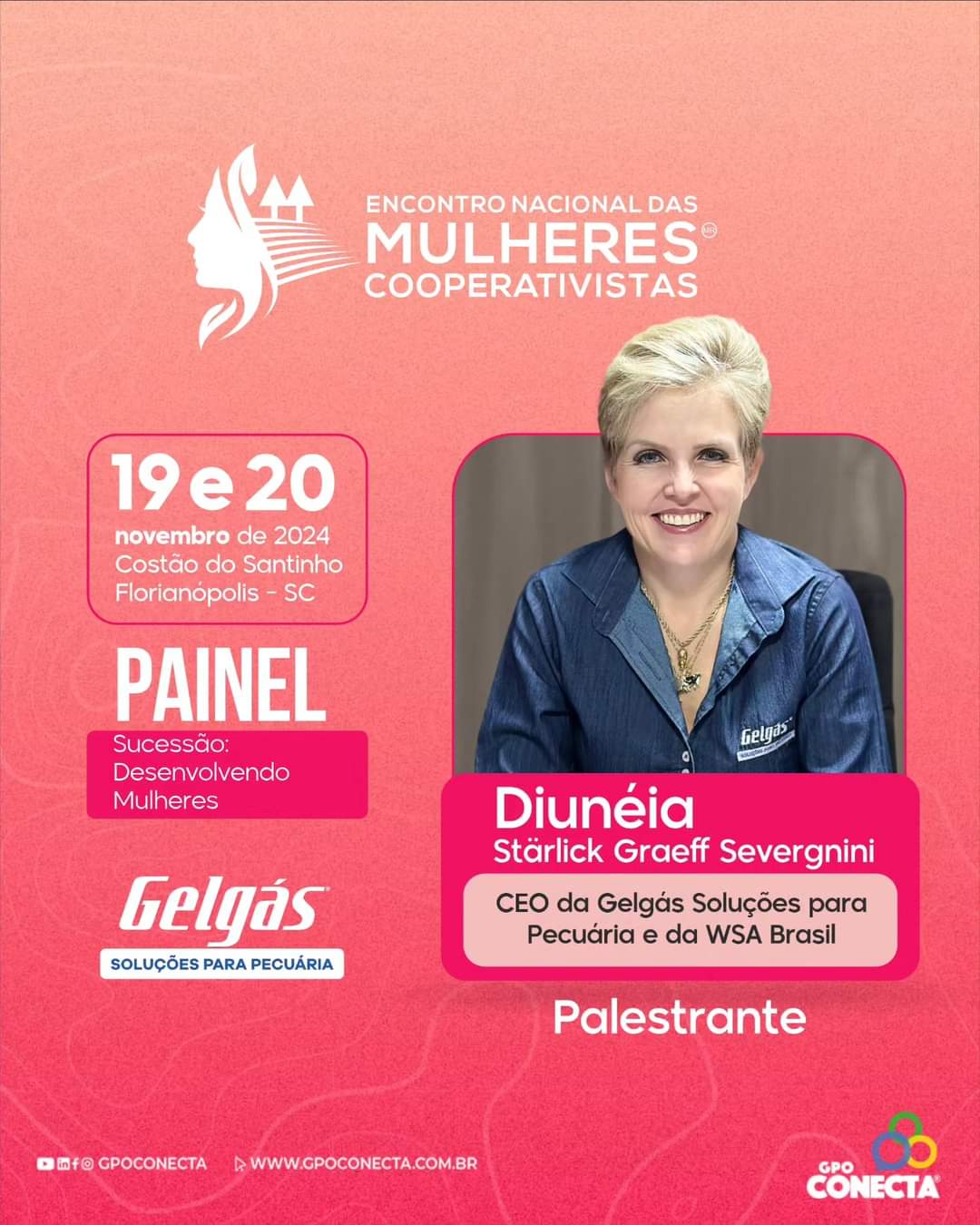 Empresa Gelgás de Espumoso marca presença no Encontro Nacional das Mulheres Cooperativistas
