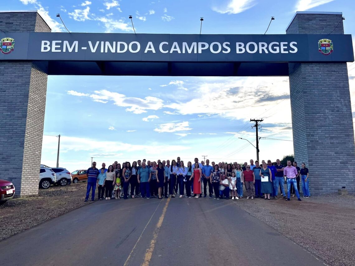 Administração de Campos Borges comemora ano de realização e promove inauguração de obras