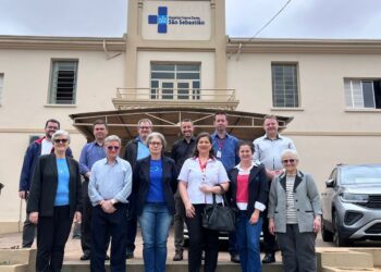 O Hospital São Sebastião recebeu visita da gestão da Sociedade São Camilo