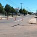 Asfalto da avenida principal de Campos Borges recebe sinalização