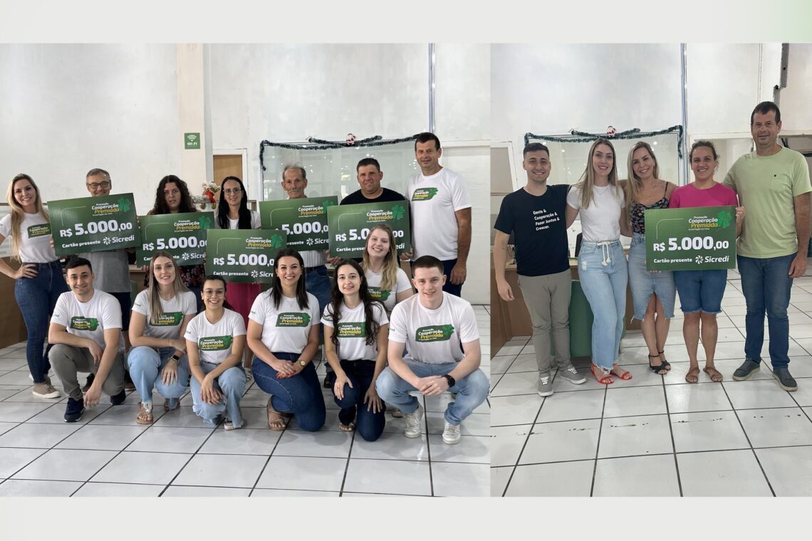 Sicredi Região dos Vales entrega prêmios da terceira rodada de sorteios da Promoção Cooperação Premiada