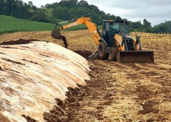 Secretarias auxiliam agricultores no fechamento da silagem
