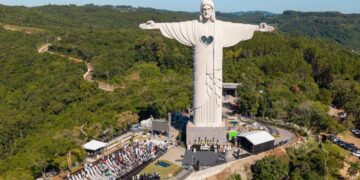 Leite participa da inauguração oficial do Cristo Protetor de Encantado, novo ícone nacional do turismo religioso