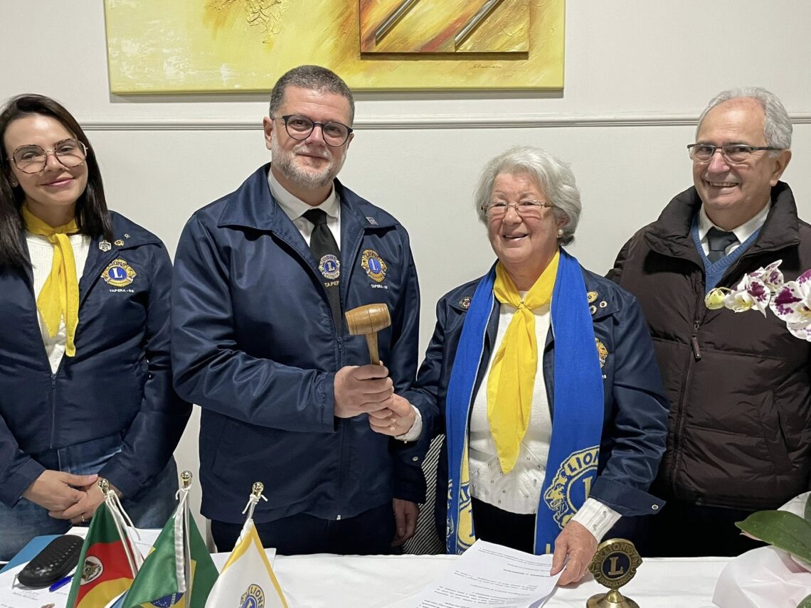 Maurício Rotta é empossado presidente do Lions Clube de Tapera