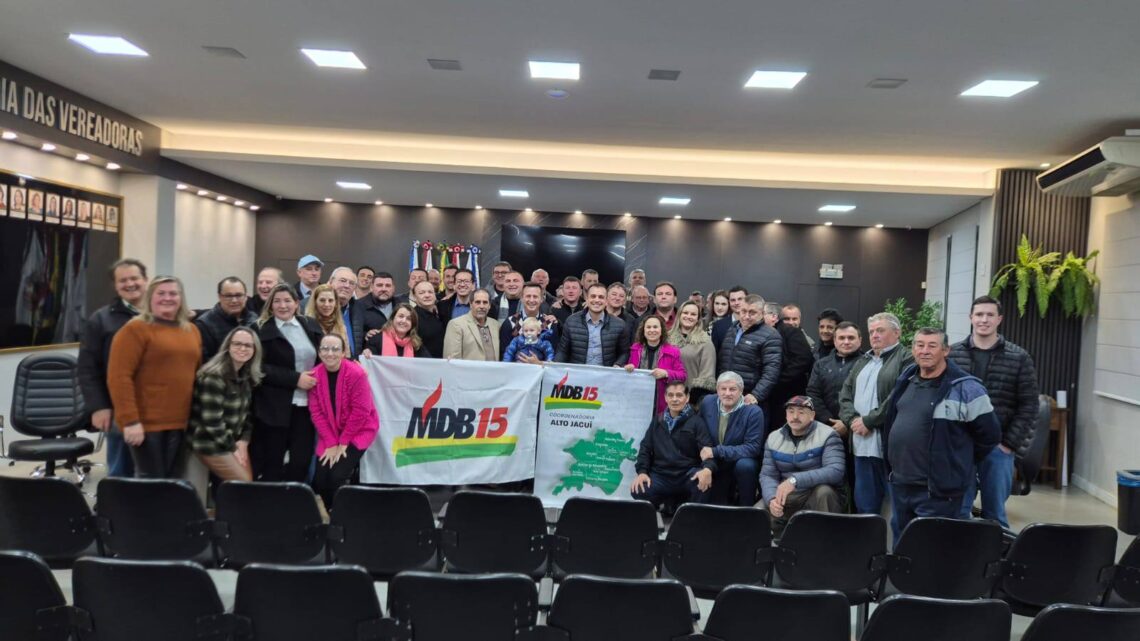 MDB do Alto Jacuí reelege Dioni Junior Ribeiro como Coordenador Regional