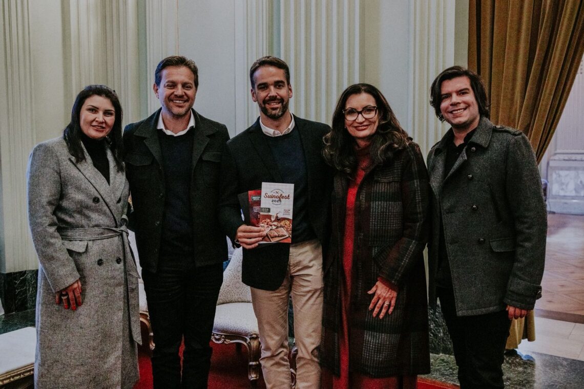 Governador recebeu comitiva da Suinofest 2025