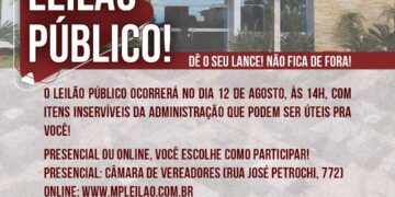 Leilão Público em Itapuca Oferece Bens Inservíveis com Participação Presencial e Online