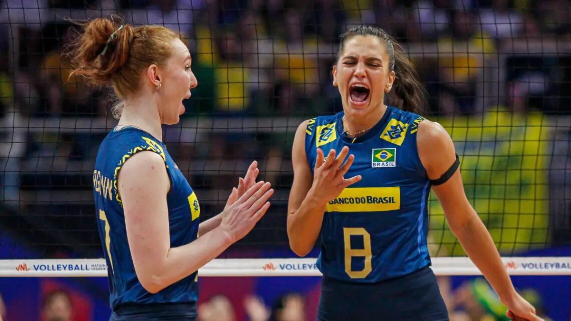 Filha de arvorezinhense e joia do Brasil, entra para a história da Liga das Nações de Vôlei