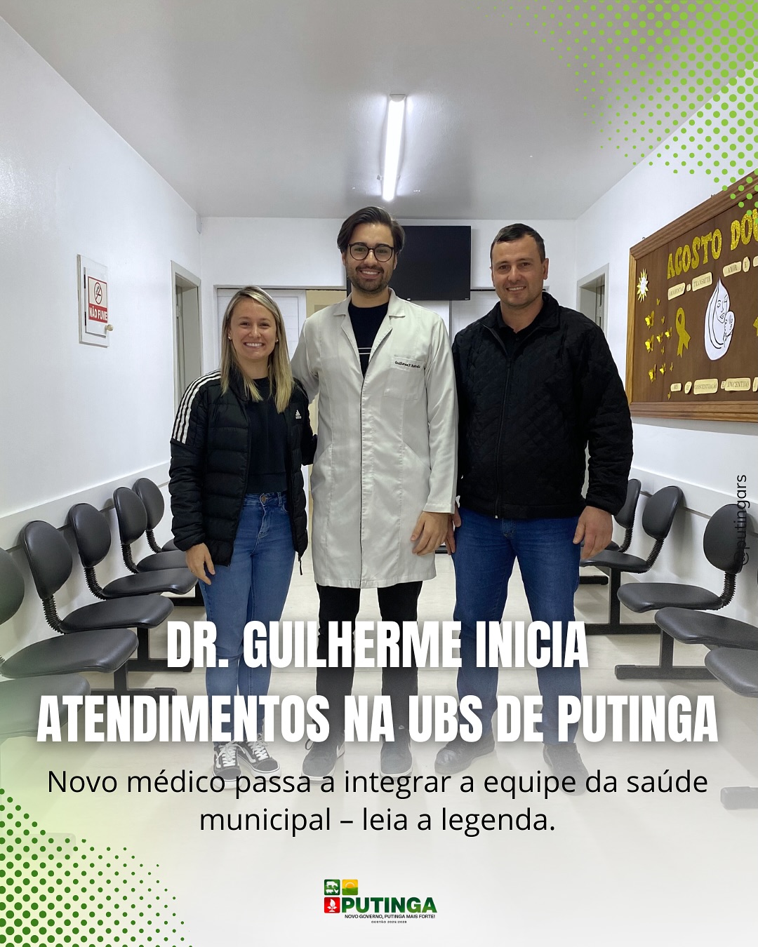 Putinga Recebe Novo Médico na Unidade Básica de Saúde