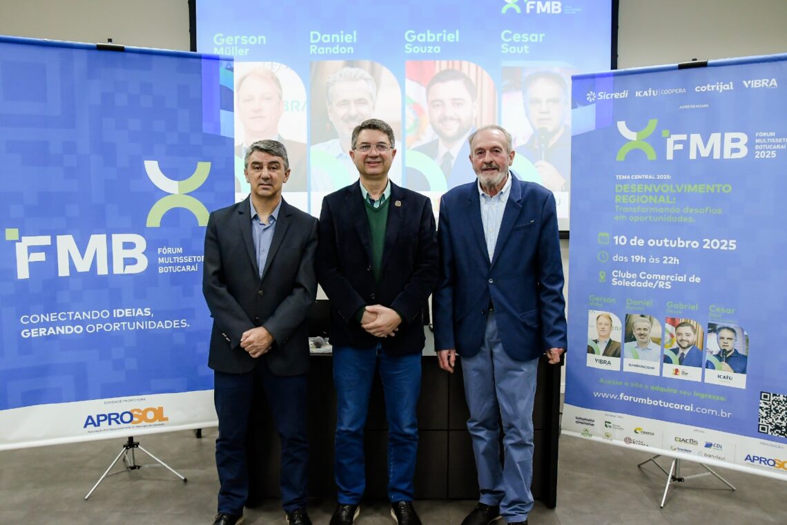 Lançado oficialmente o Fórum Multissetorial Botucaraí 2025 em Soledade